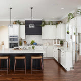 Hampton Bay Hampton 12 in. W x 12 in. D x 42 in. H Assembled Wall Kitchen Cabinet in Satin White