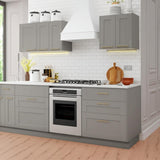Hampton Bay Shaker Wall Kitchen Cabinet in Dove Gray
