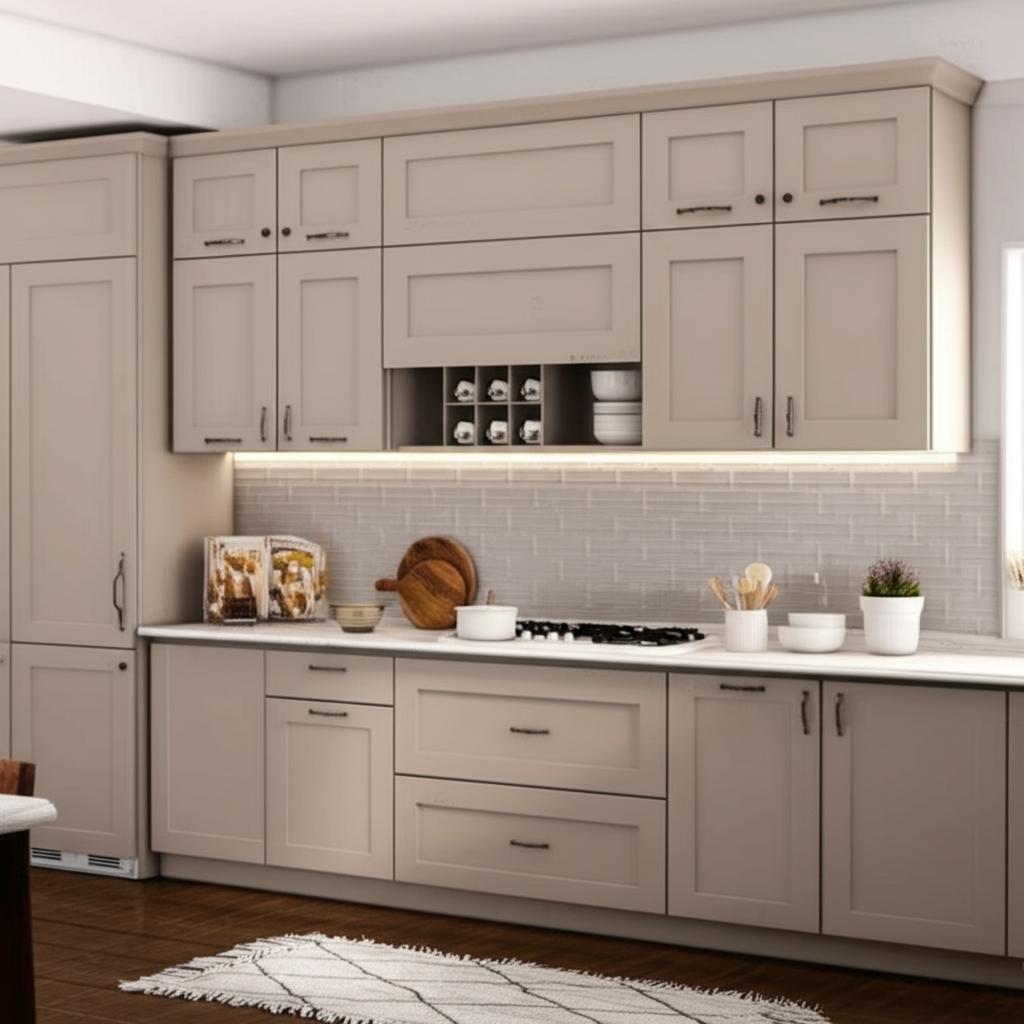 Hampton Bay Courtland Shaker Wall Kitchen Cabinet in Sterling Gray