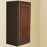 Hampton Bay Hampton 15 in. W x 12 in. D x 30 in. H Assembled Wall Kitchen Cabinet in Cognac