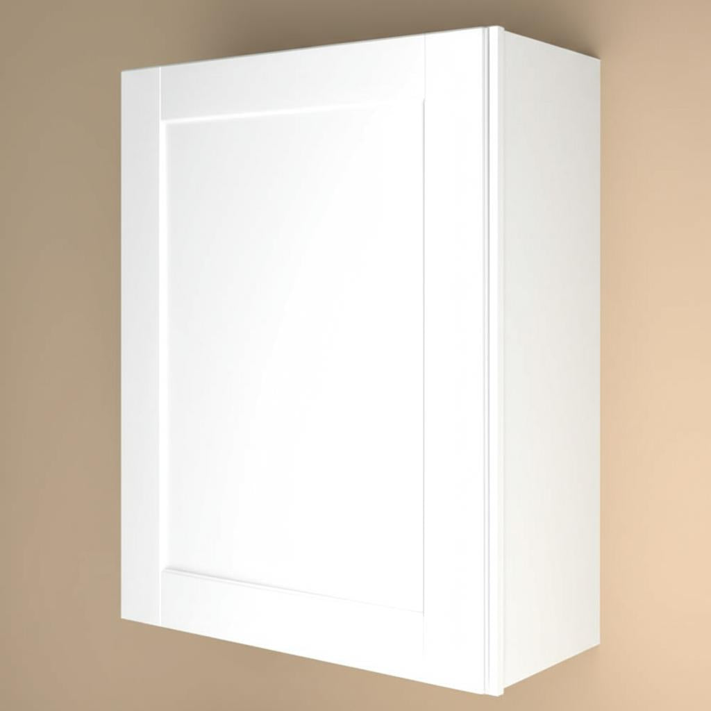 Hampton Bay Shaker 24 in. Satin White Wall Kitchen Cabinet