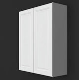 Hampton Bay Hampton 30 in. W x 12 in. D x 36 in. H Assembled Wall Kitchen Cabinet in Satin White