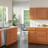 Hampton Bay Hampton 24 in. W x 12 in. D x 30 in. H Assembled Wall Kitchen Cabinet in Medium Oak