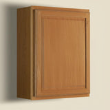 Hampton Bay Hampton 24 in. W x 12 in. D x 30 in. H Assembled Wall Kitchen Cabinet in Medium Oak