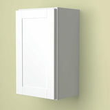 Hampton Bay Shaker Satin White Wall Kitchen Cabinet - 18" W x 12" D x 30" H