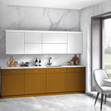 Hampton Bay Shaker 24 in. W x 12 in. D x 42 in. H Assembled Wall Kitchen Cabinet in Satin White