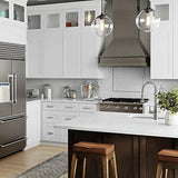 Hampton Bay Avondale 12 in. W x 12 in. D x 30 in. H Ready to Assemble Plywood Shaker Wall Kitchen Cabinet in Alpine White