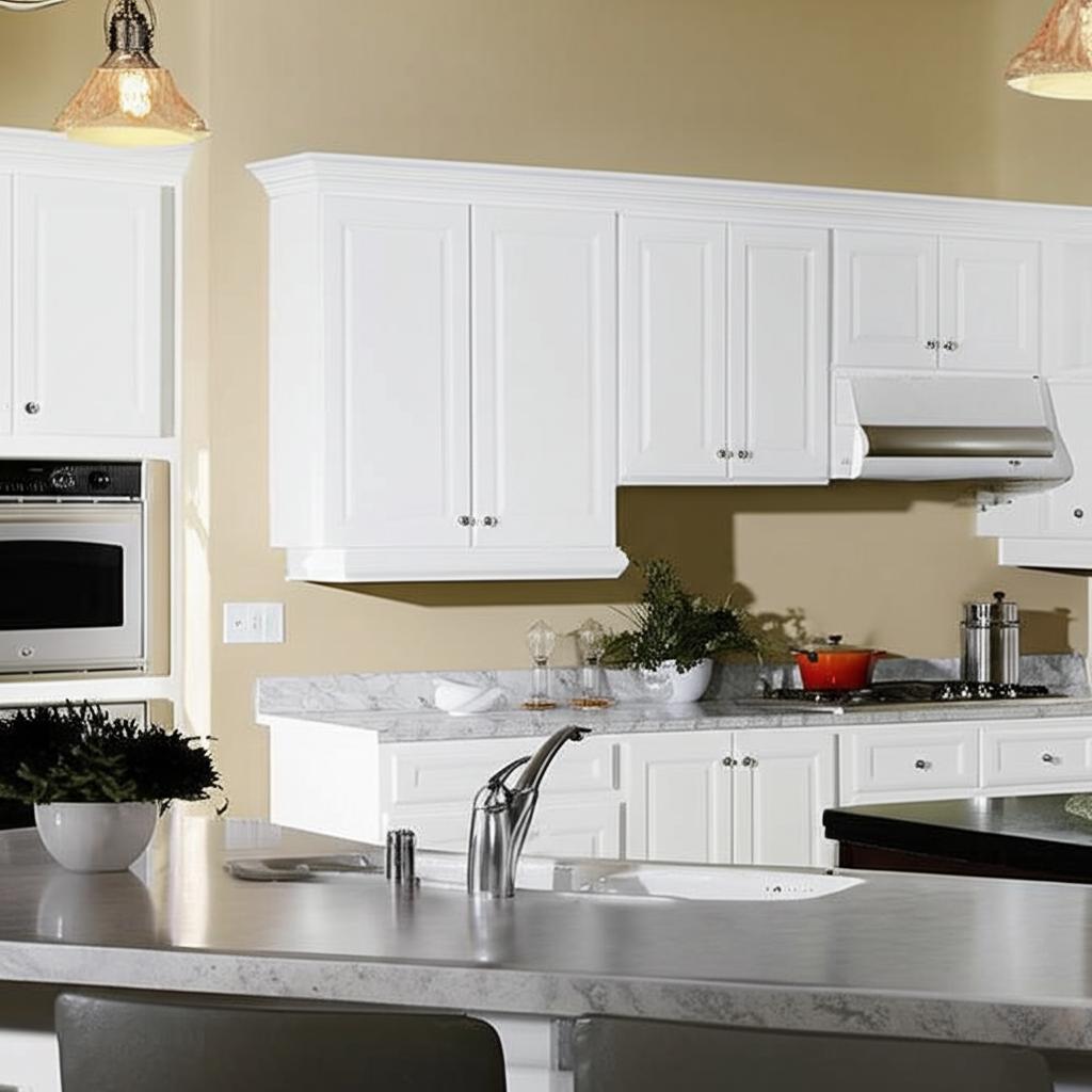 Hampton Bay Hampton 27 in. W x 12 in. D x 36 in. H Assembled Wall Kitchen Cabinet in Satin White