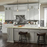 Hampton Bay Hampton 21 in. W x 12 in. D x 36 in. H Assembled Wall Kitchen Cabinet in Satin White