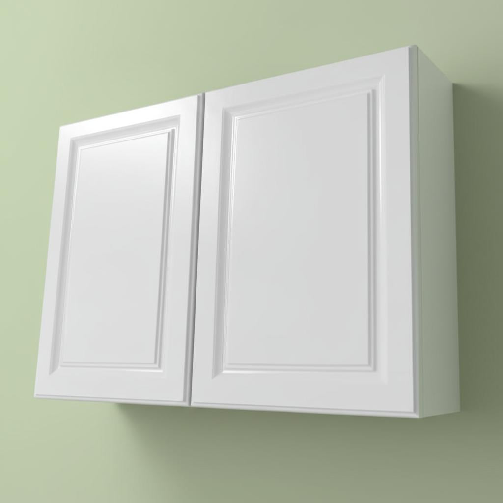 Hampton Bay Hampton 36 in. Satin White Wall Kitchen Cabinet