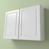 Hampton Bay Hampton 36 in. Satin White Wall Kitchen Cabinet