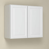 Hampton Bay Shaker 36 in. Wall Kitchen Cabinet in Satin White