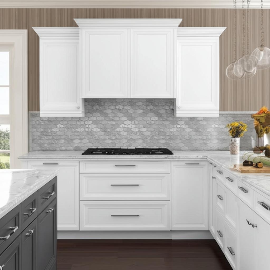Hampton Bay Shaker 36 in. Wall Kitchen Cabinet in Satin White
