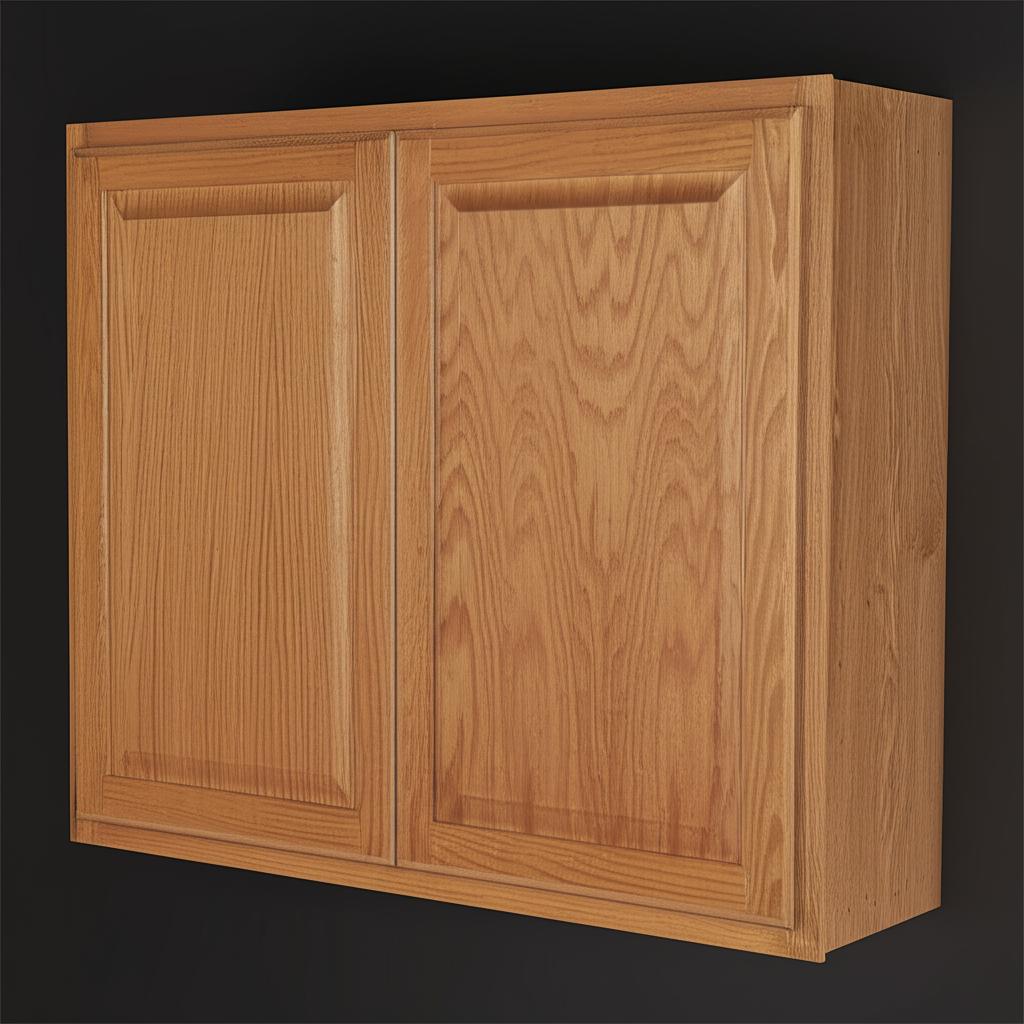 Hampton Bay Hampton 36-inch Medium Oak Wall Kitchen Cabinet