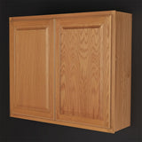 Hampton Bay Hampton 36-inch Medium Oak Wall Kitchen Cabinet