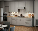 Hampton Bay Shaker Dove Gray Wall Kitchen Cabinet - 30x36x12