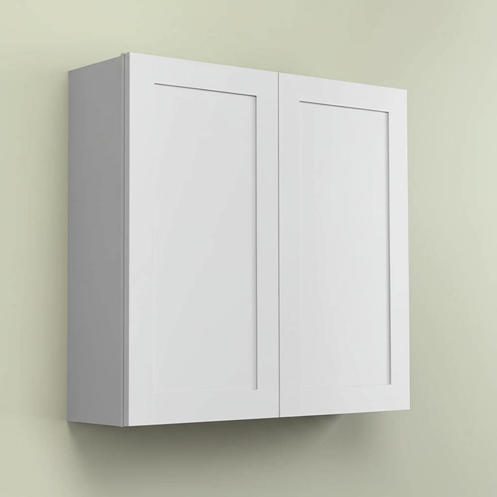 Hampton Bay Westfield Feather White Assembled Wall Kitchen Cabinet
