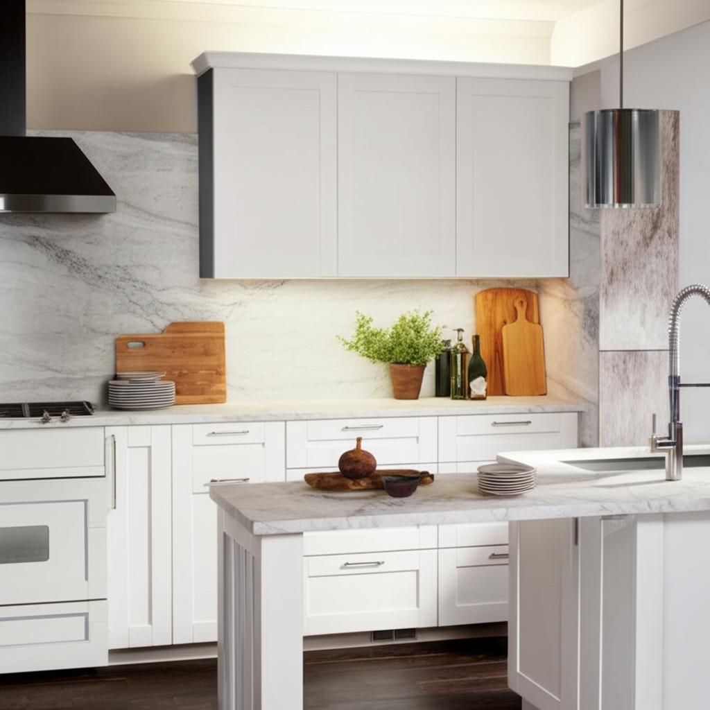 Hampton Bay Shaker Assembled Wall Kitchen Cabinet in Dove Gray