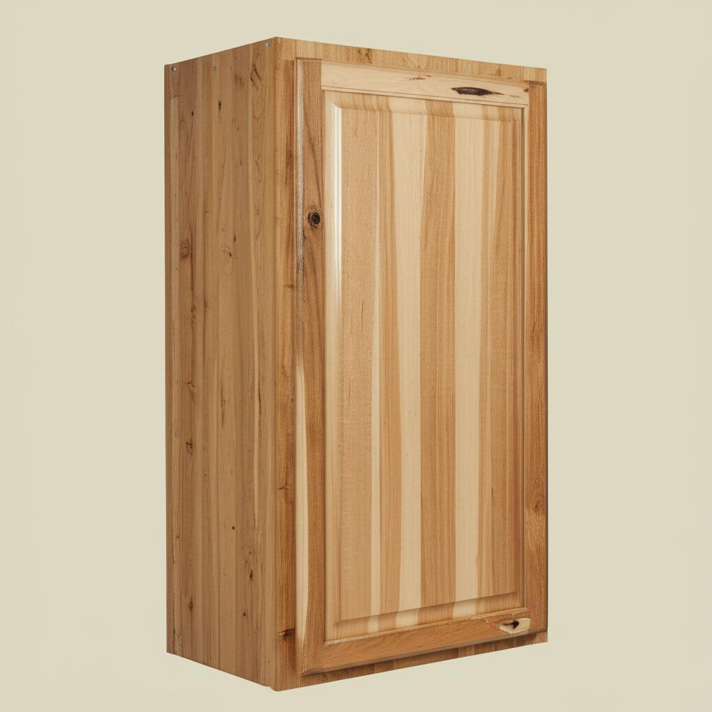 Hampton Bay Hampton 24 in. W x 12 in. D x 42 in. H Assembled Wall Kitchen Cabinet in Natural Hickory