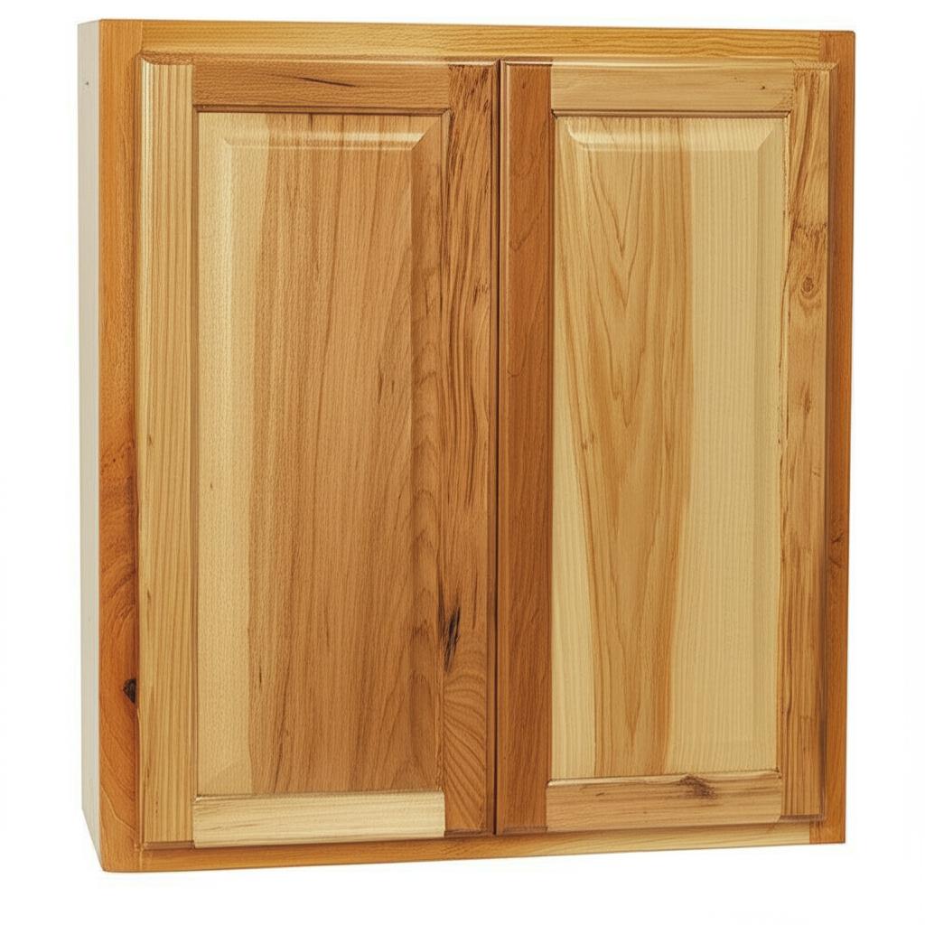 Hampton Bay Natural Hickory Wall Kitchen Cabinet - 27" W x 12" D x 30" H