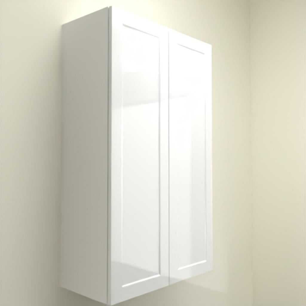 Hampton Bay Designer Series Melvern Assembled Wall Kitchen Cabinet in White