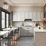 Hampton Bay Designer Series Melvern Assembled Wall Kitchen Cabinet in White