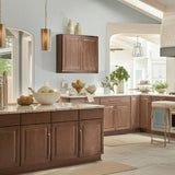 Hampton Bay Hampton 36 in. Wall Kitchen Cabinet in Cognac