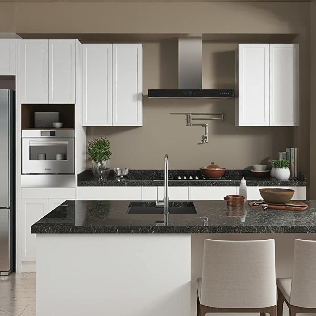 Hampton Bay Designer Series Melvern Assembled Wall Kitchen Cabinet in White