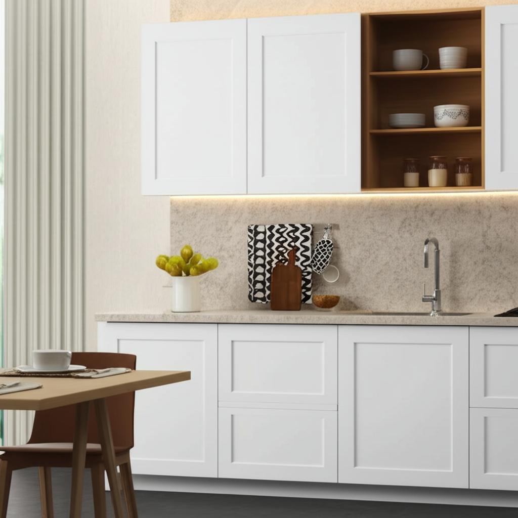Hampton Bay Designer Series Melvern Wall Kitchen Cabinet in White