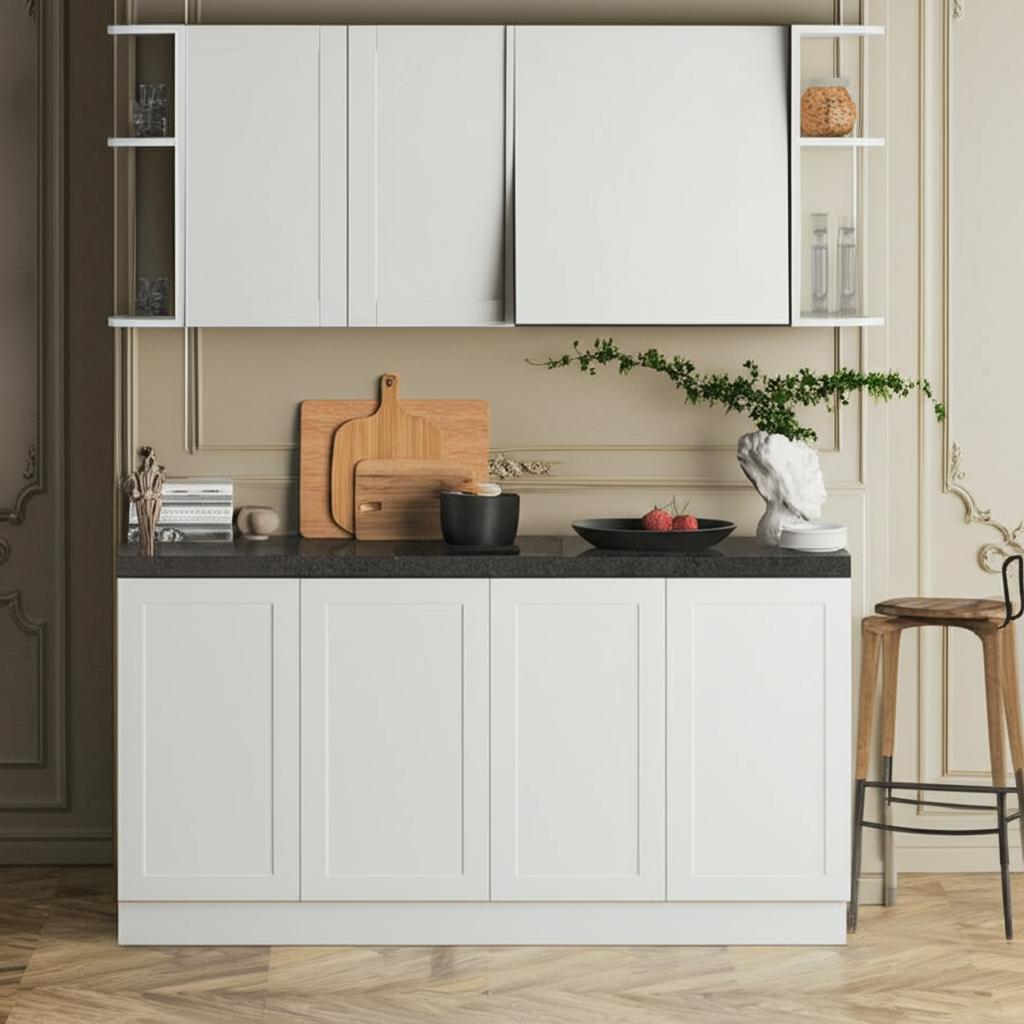 Hampton Bay Cambridge White Shaker Wall Kitchen Cabinet with Soft Close Doors