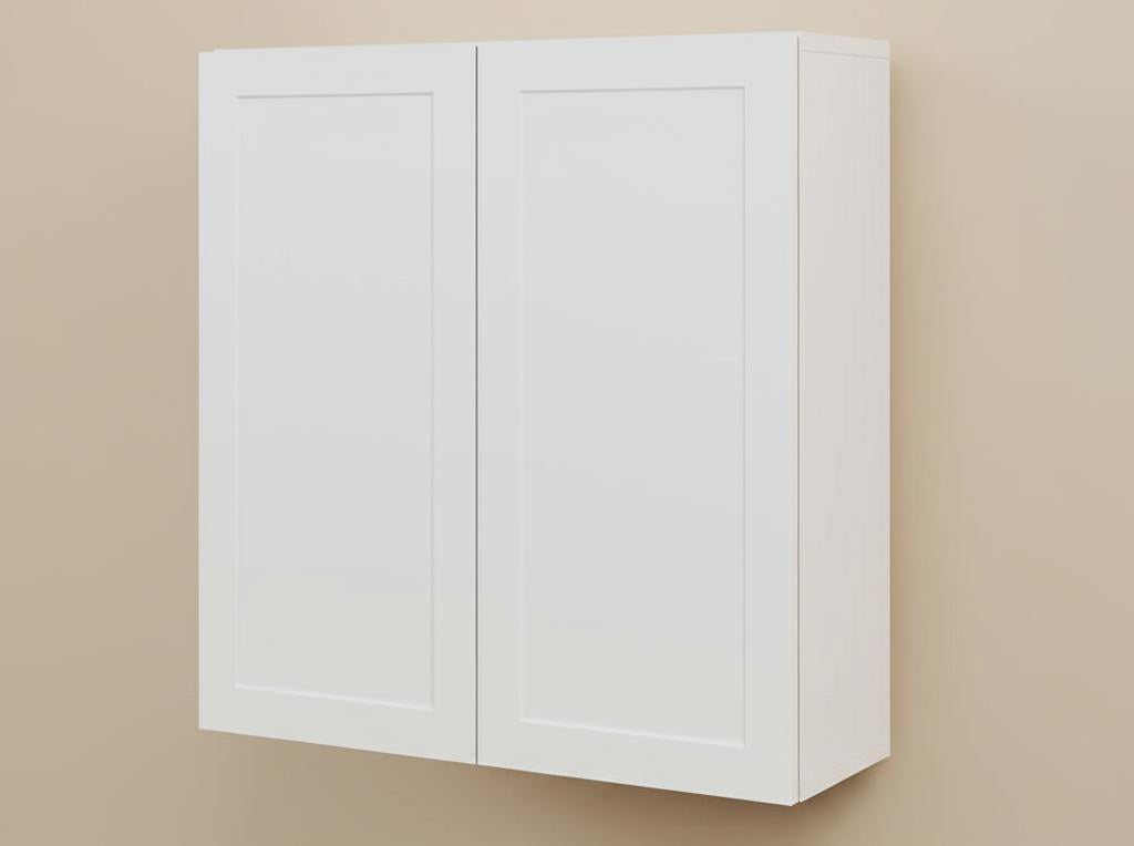 Hampton Bay Cambridge White Shaker Wall Kitchen Cabinet with Soft Close Doors
