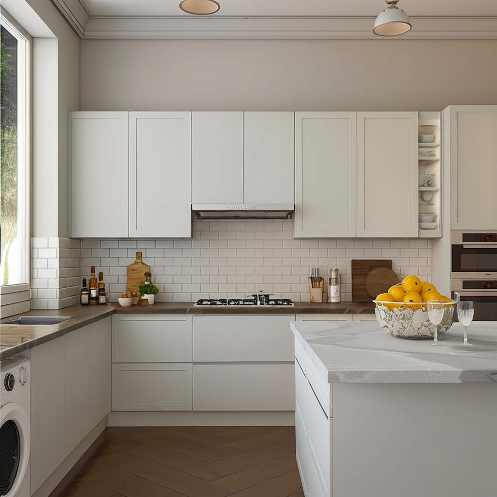 Hampton Bay Designer Series Melvern Assembled Wall Kitchen Cabinet in White