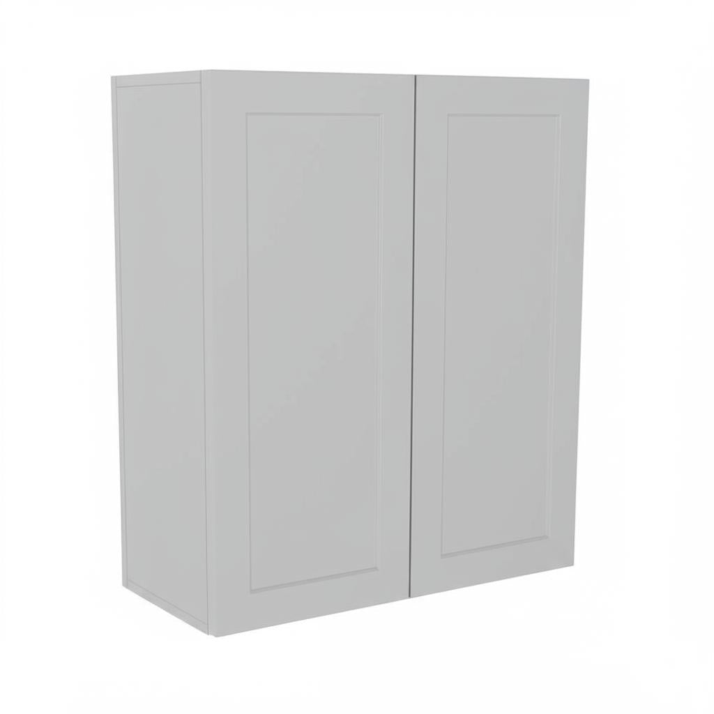 Hampton Bay Cambridge Gray Shaker Assembled Wall Kitchen Cabinet - 30" W x 12.5" D x 36" H
