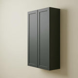 Hampton Bay Designer Series Melvern 24 in. W 12 in. D 42 in. H Assembled Shaker Wall Kitchen Cabinet in Forest