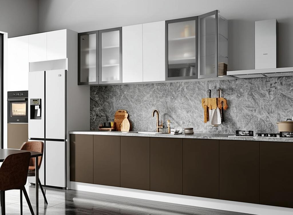 Hampton Bay Designer Series Melvern Wall Kitchen Cabinet in Heron Gray