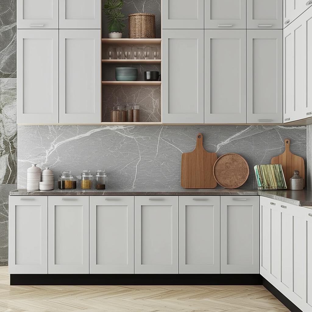 Hampton Bay Cambridge Gray Shaker Assembled Wall Kitchen Cabinet 36x12.5x42