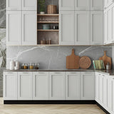 Hampton Bay Cambridge Gray Shaker Assembled Wall Kitchen Cabinet 36x12.5x42