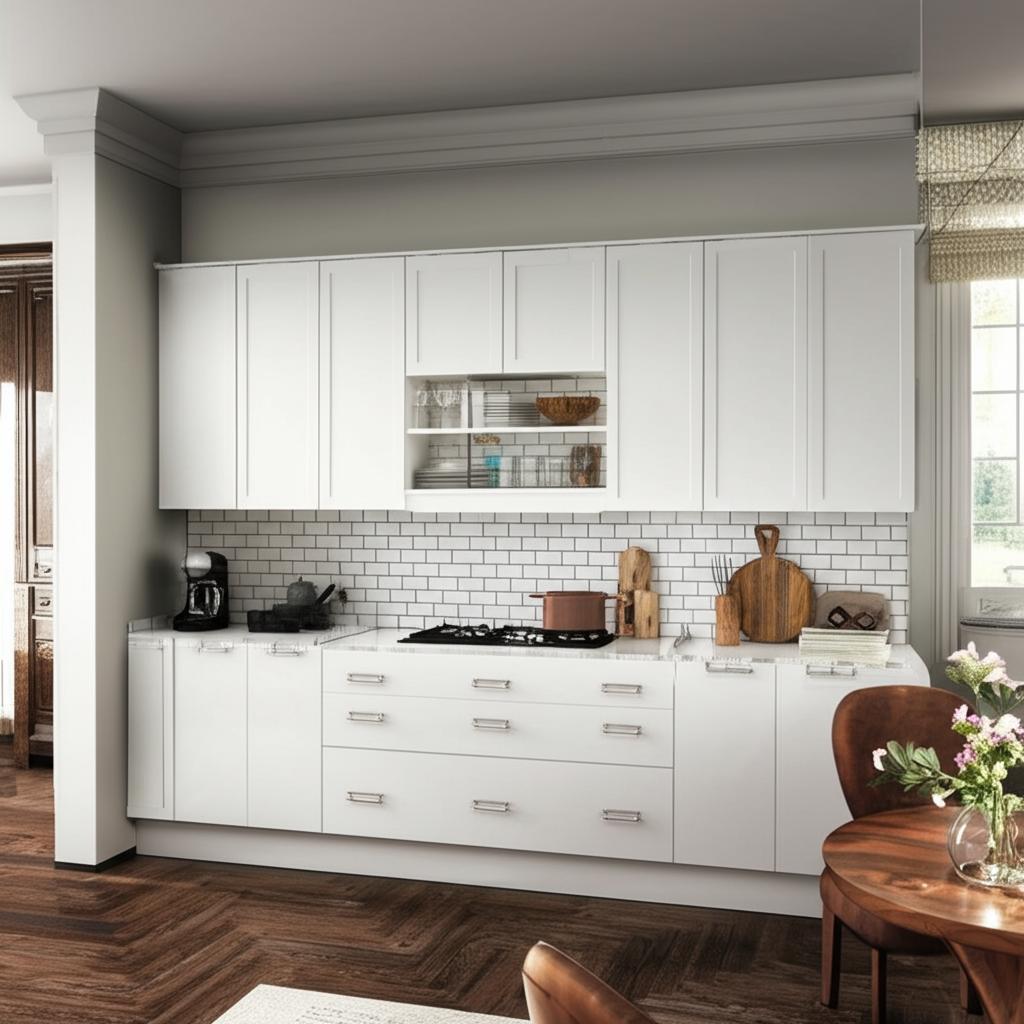 Hampton Bay Designer Series Melvern Assembled Wall Kitchen Cabinet in White