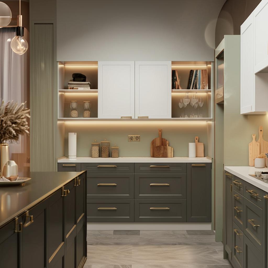 Hampton Bay Designer Series Melvern Wall Kitchen Cabinet, 36x36x12 in, White