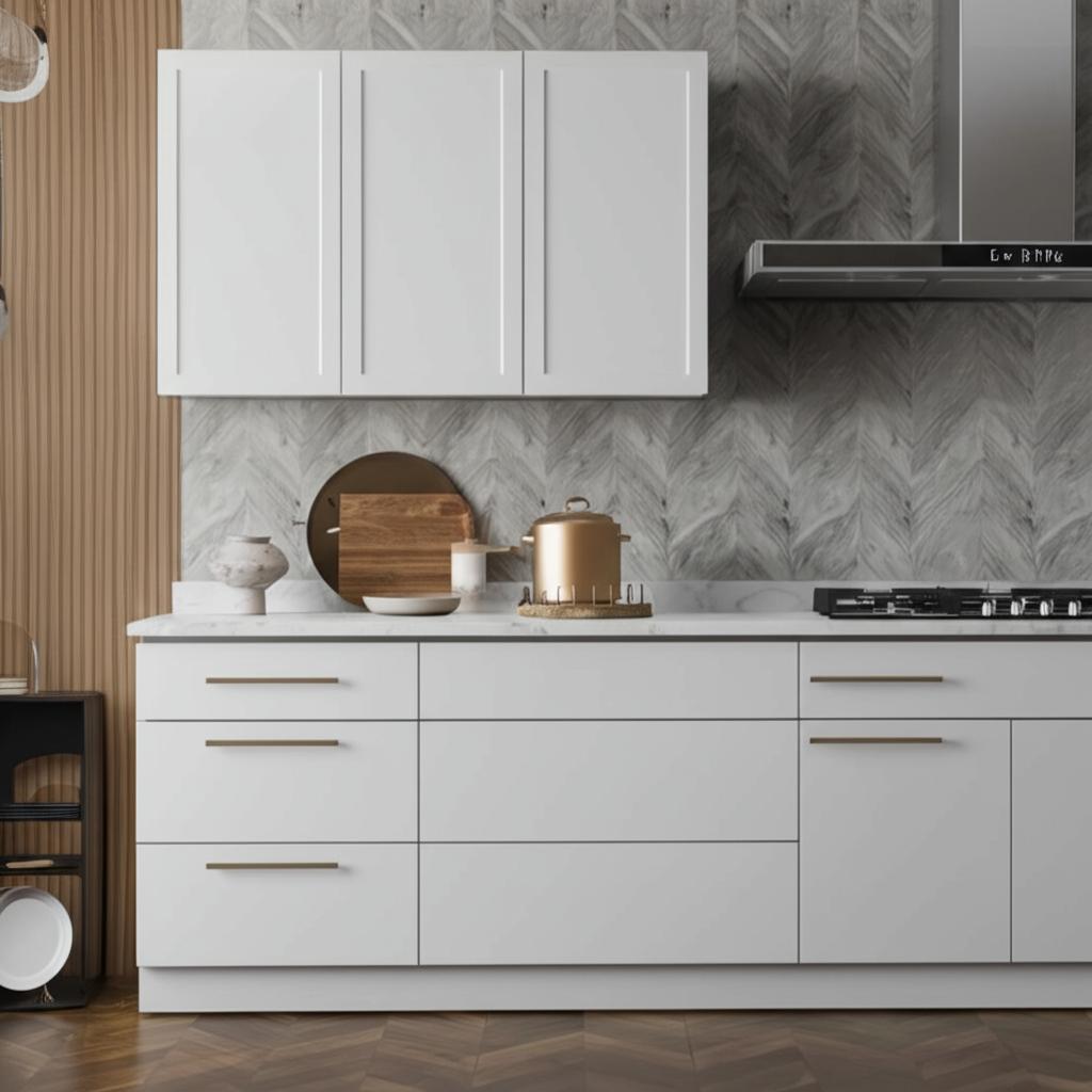 Hampton Bay Designer Series Melvern Assembled Wall Kitchen Cabinet in White