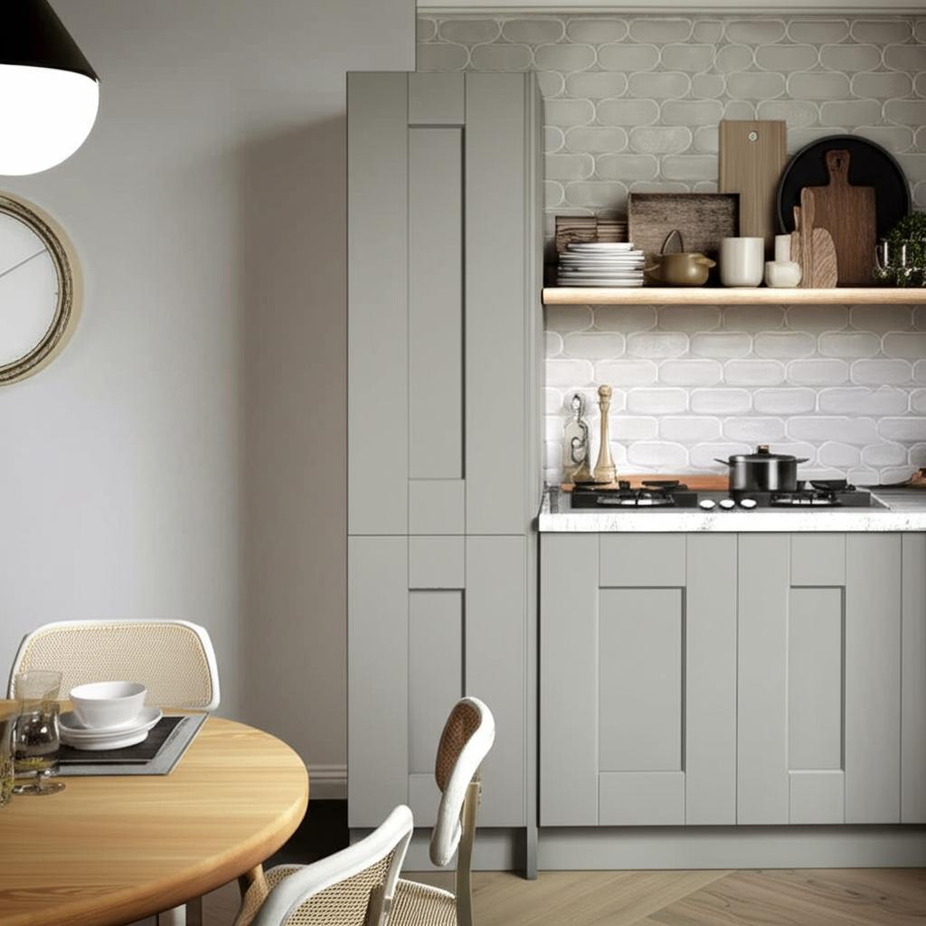 Hampton Bay Shaker Dove Gray Wall Kitchen Cabinet