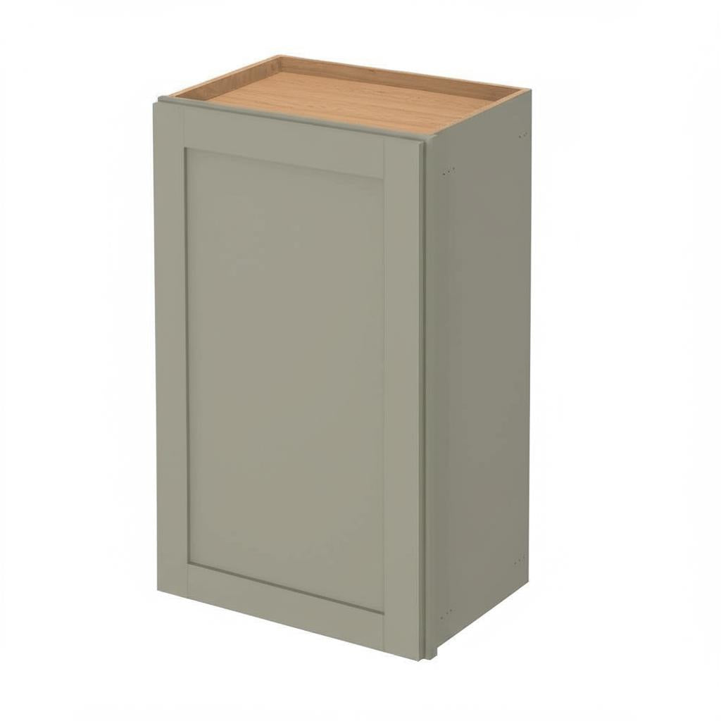 Hampton Bay Westfield Dusk Gray Shaker Wall Kitchen Cabinet - 18" W x 12" D x 30" H