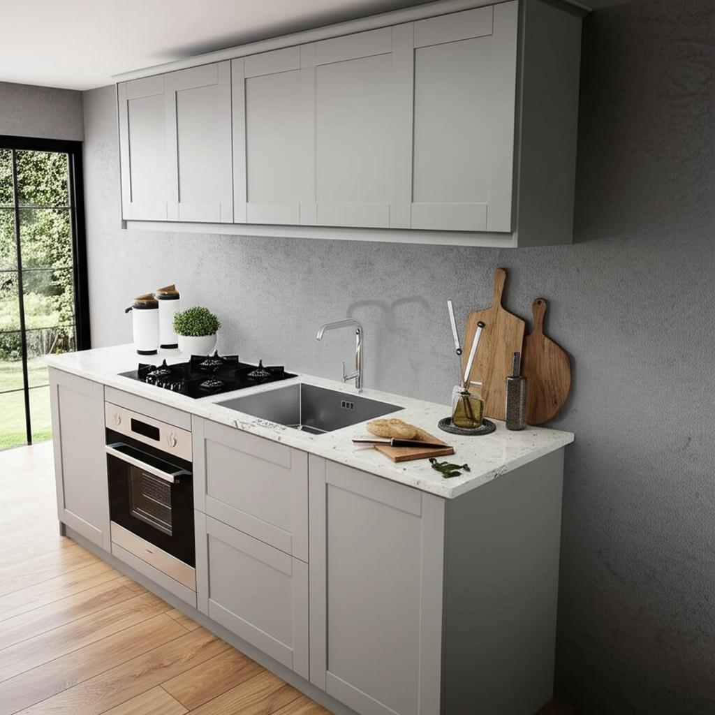 Hampton Bay Dove Gray Shaker Wall Kitchen Cabinet