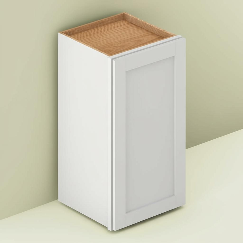 Hampton Bay Westfield Feather White Shaker Wall Kitchen Cabinet