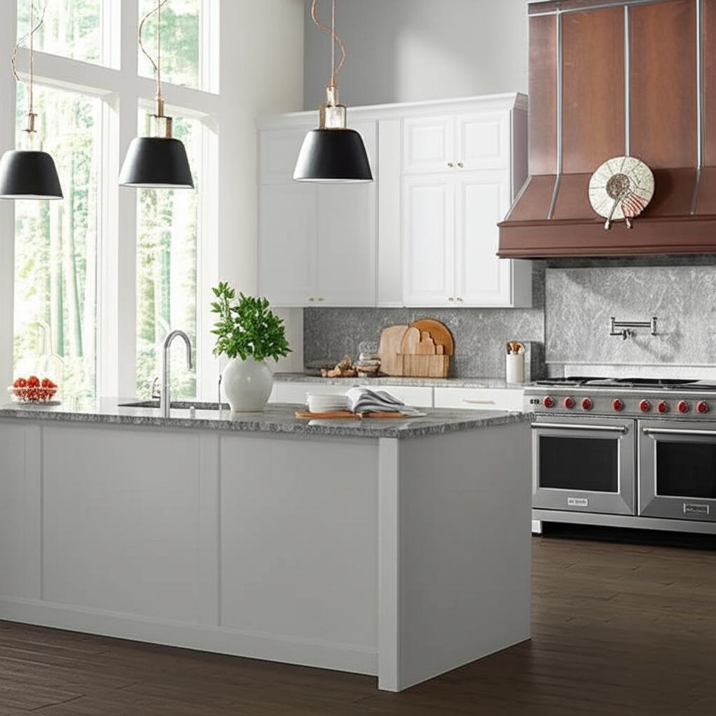 Hampton Bay Hampton 15 in. W x 12 in. D x 42 in. H Assembled Wall Kitchen Cabinet in Satin White