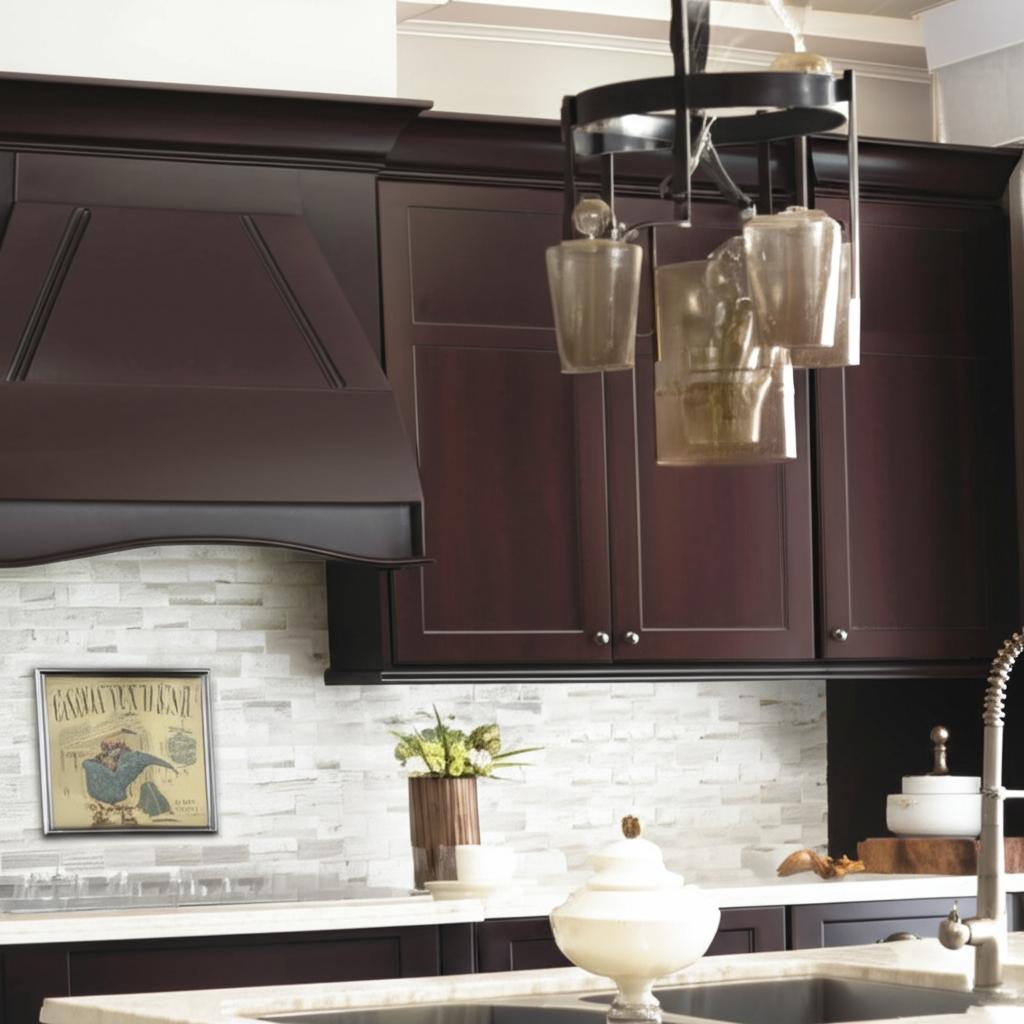 Hampton Bay Shaker 24 in. W x 12 in. D x 36 in. H Assembled Wall Kitchen Cabinet in Java