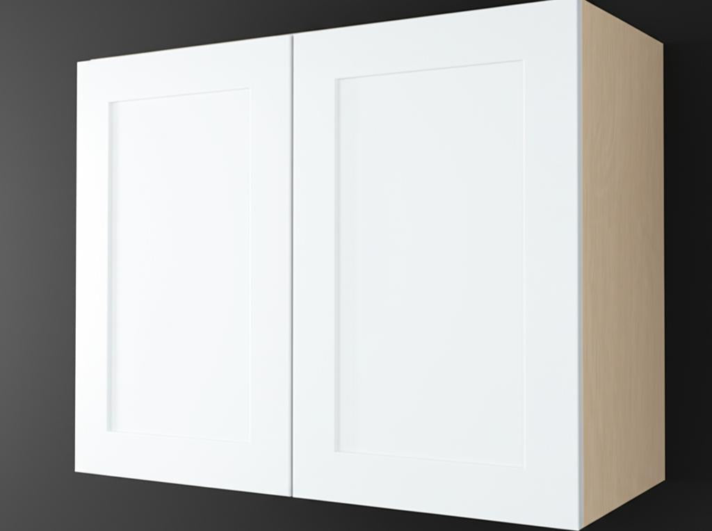 Hampton Bay Cambridge White Shaker Wall Cabinet with Soft Close Doors