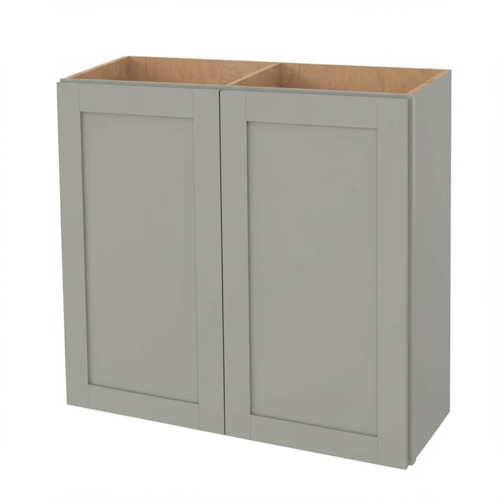 Hampton Bay Westfield Dusk Gray Shaker Wall Kitchen Cabinet - 30 in. W x 12 in. D