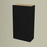 Hampton Bay Avondale 24 in. W x 12 in. D x 42 in. H Ready-to-Assemble Plywood Shaker Wall Kitchen Cabinet in Raven Black