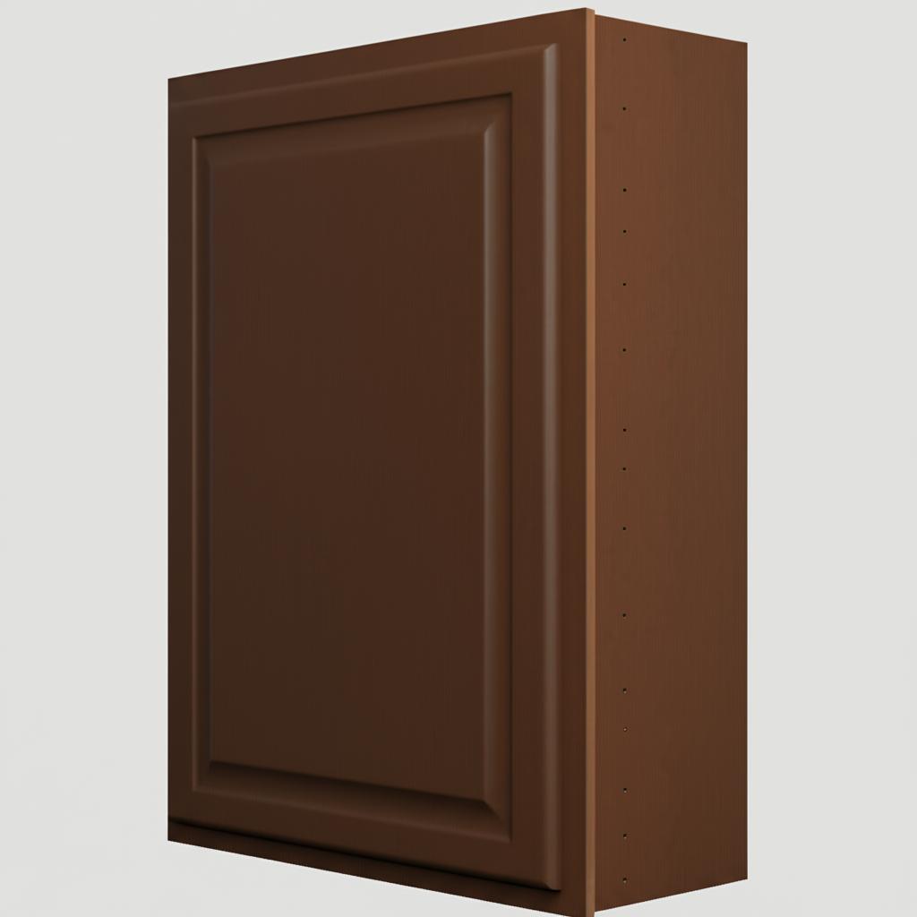 Hampton Bay Hampton 24 in. W x 12 in. D x 36 in. H Assembled Wall Kitchen Cabinet in Cognac